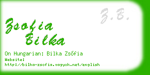 zsofia bilka business card